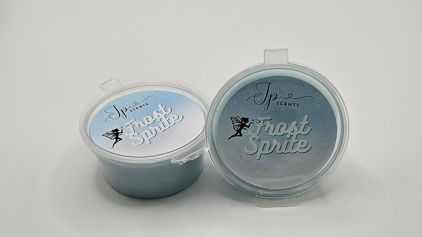 A vibrant wax melt featuring bubblegum, banana, pear drops, musk, vanilla, and candy floss, inspired by Lush's Snow Pixie fragrance.