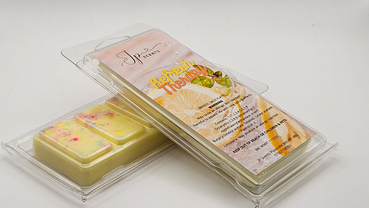 Refresh Therapy Wax Melt – Citrus & Green Floral Fragrance for Mood Boosting