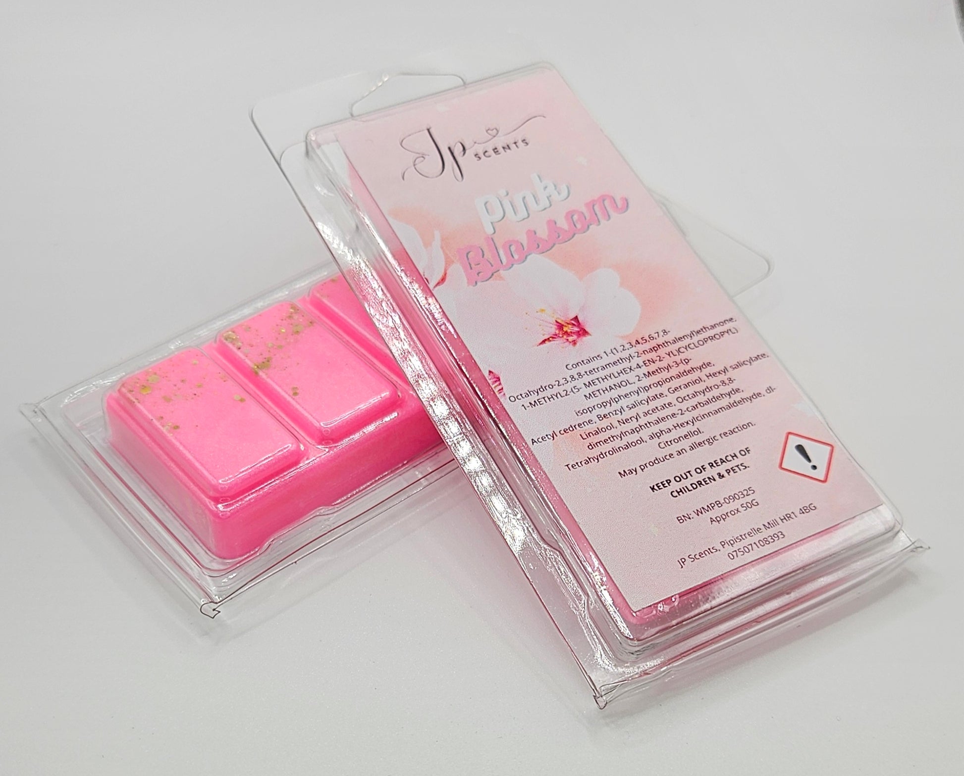 Pink Blossom Highly Fragranced  50g Wax Melt Snap Bar 